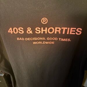 40s & Shorties Black Graphic Tee